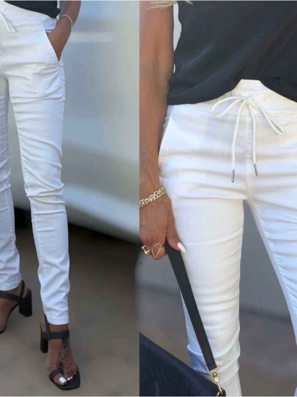 Bevy Flog Shely white snake pant
